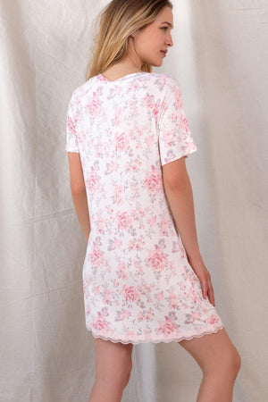 All American Sleepshirt - Sleepwear & Loungewear - Cream Roses