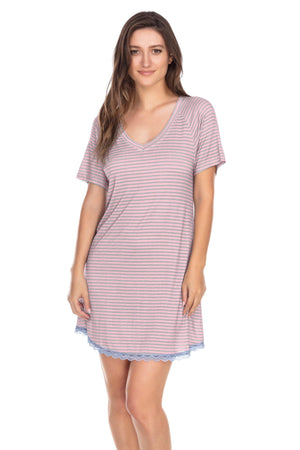 All American Sleepshirt - Sleepwear & Loungewear - Pop Stripe