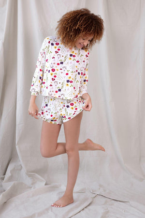 All American Shortie Set - Sleepwear & Loungewear - Ivory Botanical