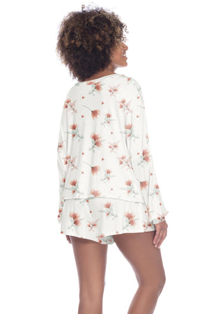 All American Shortie Set - Sleepwear & Loungewear - Ivory Floral