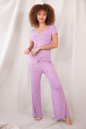 Good Times PJ Set - Sleepwear & Loungewear - Serenity Blueberries
