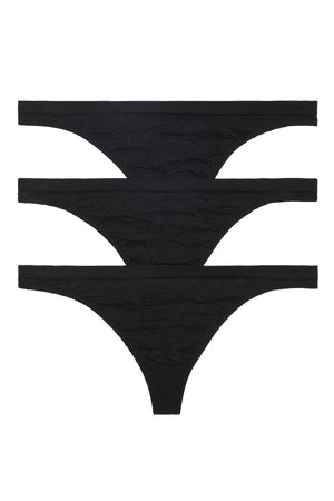 Keagan Thong 3 Pack - Panty - Black/Black/Black